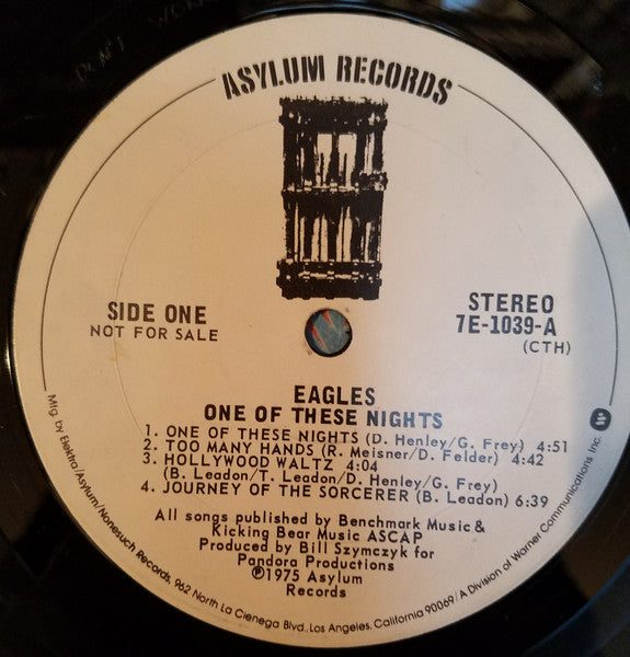 Good EAGLES VINYL RECORD ALBUM