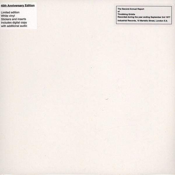 Throbbing Gristle - The Second Annual Report LP (40th Anniversary, White  Vinyl)