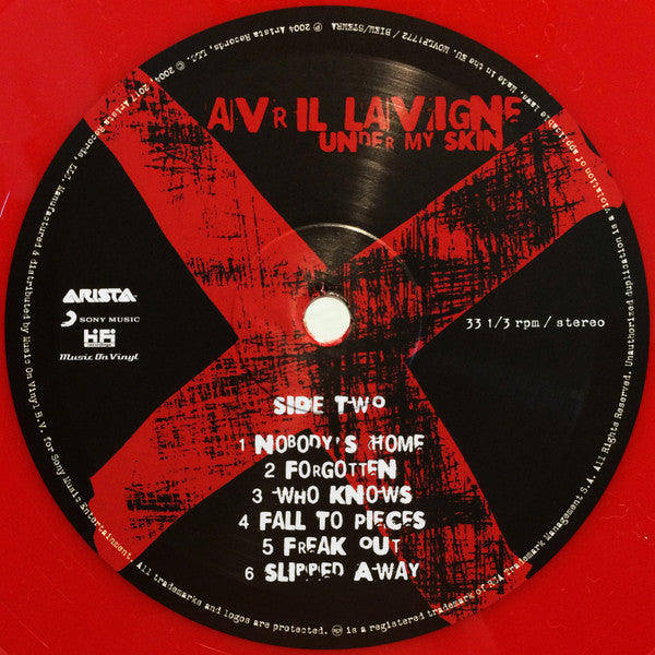 Avril Lavigne : Under My Skin (LP, Album, Ltd, Num, RE, Red)