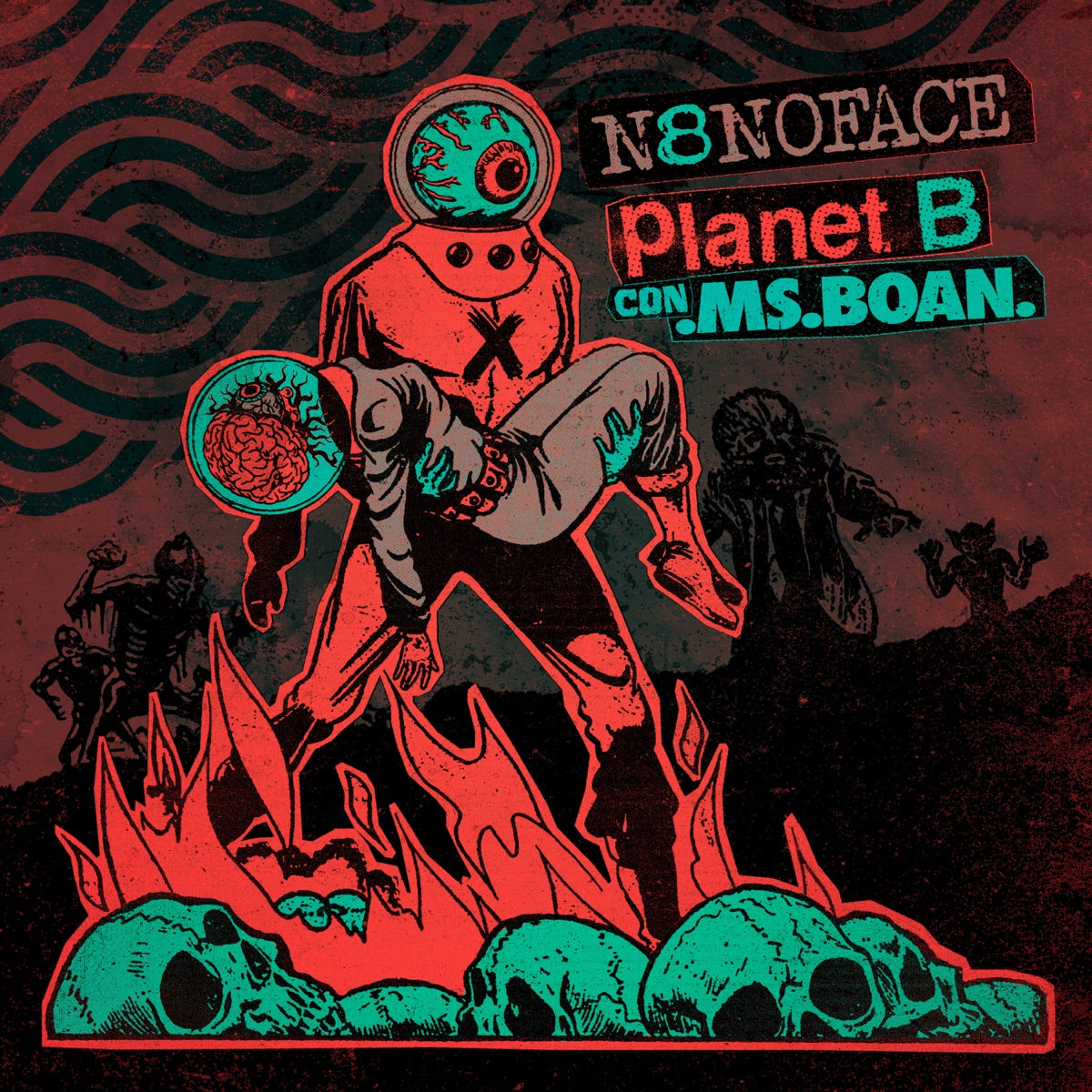 Planet B & N8NOFACE - S/T 7" (Limited Edition, Colored Vinyl)