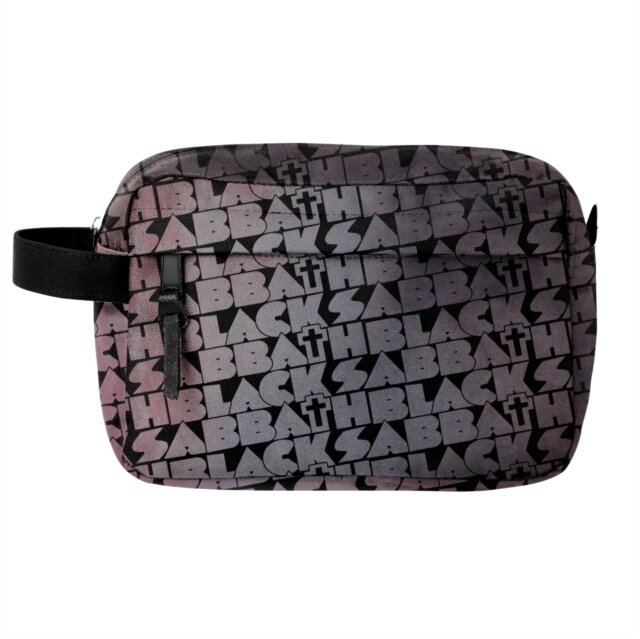 Black Sabbath Distress Cross Wash Bag