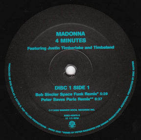 Madonna & Justin* : 4 Minutes (2x12")