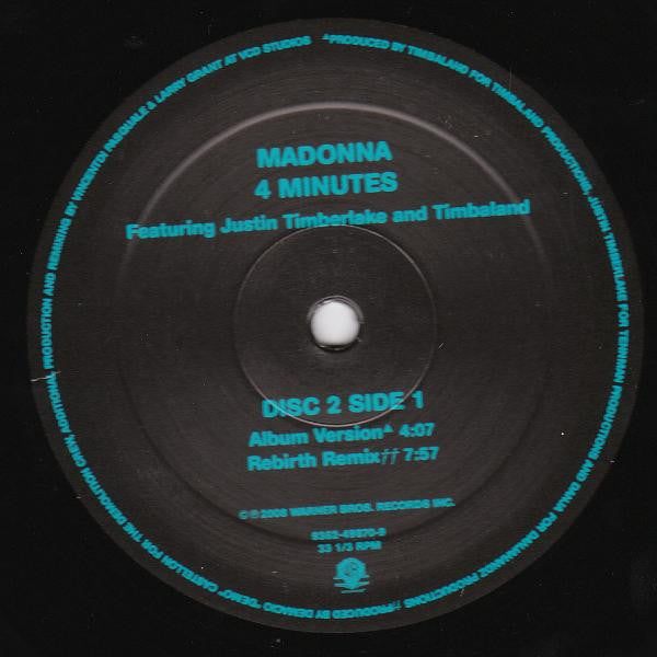 Madonna & Justin* : 4 Minutes (2x12")