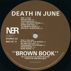 Death In June : Brown Book (LP, Album)