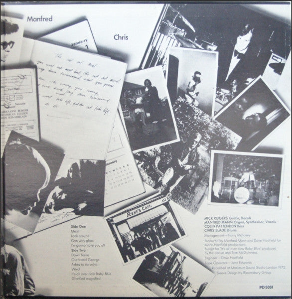 Manfred Mann's Earth Band : Glorified Magnified (LP, Album, Promo, Gat)