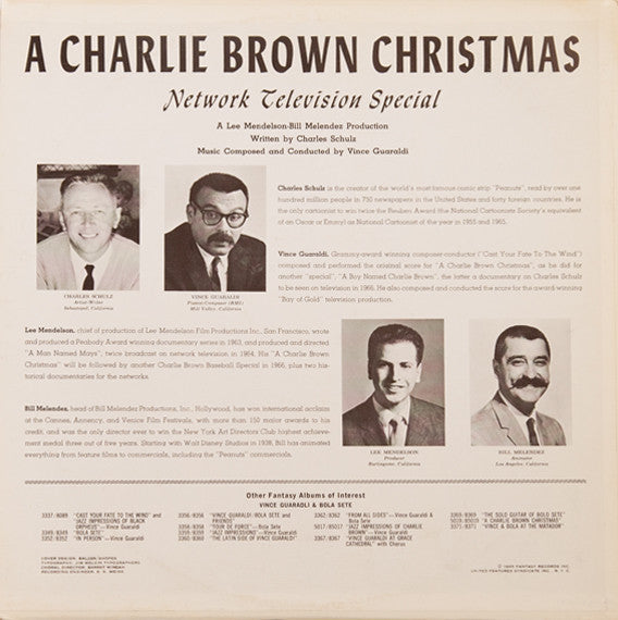 Vince Guaraldi : A Charlie Brown Christmas (LP, Album, Hol)