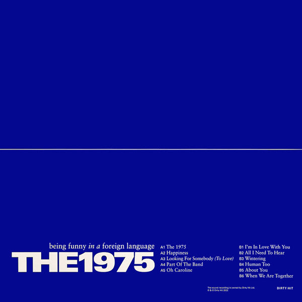 The 1975 : Being Funny In A Foreign Language (LP, Album, Ltd, Bla)