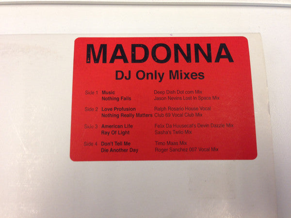 Madonna : DJ Only Mixes (2x12", Unofficial)