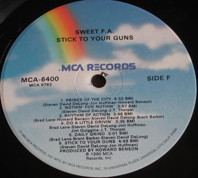 Sweet F.A. (2) : Stick To Your Guns (LP)