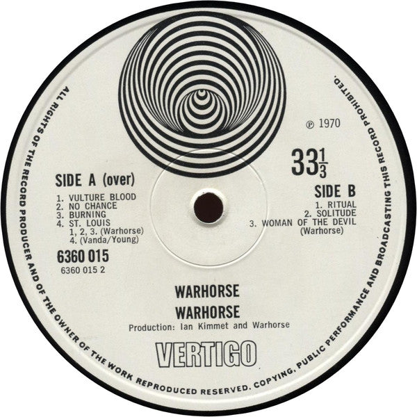 Warhorse (2) : Warhorse (LP, Album, Gat)