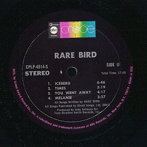 Rare Bird : Rare Bird (LP, Album)