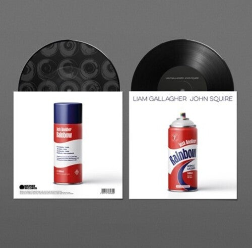 Liam Gallagher & John Squire - Just Another Rainbow 7" (Limited Edition, Black, Etched B-Side)