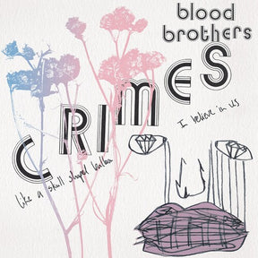 The Blood Brothers - Crimes 2LP (140 Gram Vinyl, Limited Edition, Pink & Blue Colored Vinyl)