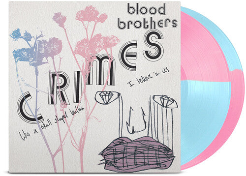 The Blood Brothers - Crimes 2LP (140 Gram Vinyl, Limited Edition, Pink & Blue Colored Vinyl)