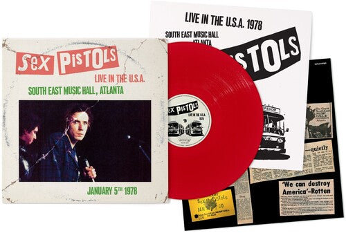 Sex Pistols - Live In The U.S.A. 1978: South East Music Hall, Atlanta LP (Red Colored Vinyl)