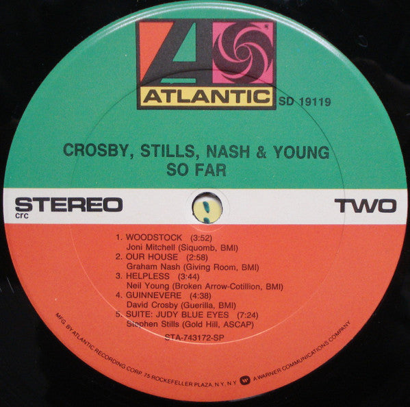 Crosby, Stills, Nash & Young : So Far (LP, Comp, Club, RE, Col)