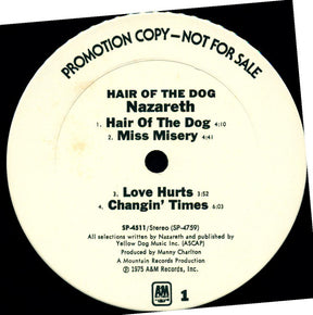 Nazareth (2) : Hair Of The Dog (LP, Album, Promo)