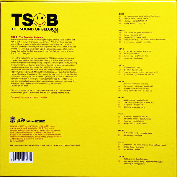 Various : TSOB The Sound Of Belgium Vol. 2 (10x12", Comp, Ltd, Yel + Box)