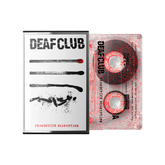 Deaf Club - Productive Disruption Cassette (Clear and Red Glitter Colored Cassette)