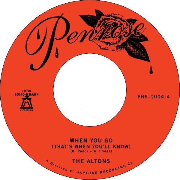 The Altons - When you go (That's When You'll Know) b/w Over & Over 7"