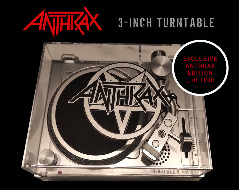 Crosley RSD3 3" Mini Turntable - Anthrax Exclusive Edition