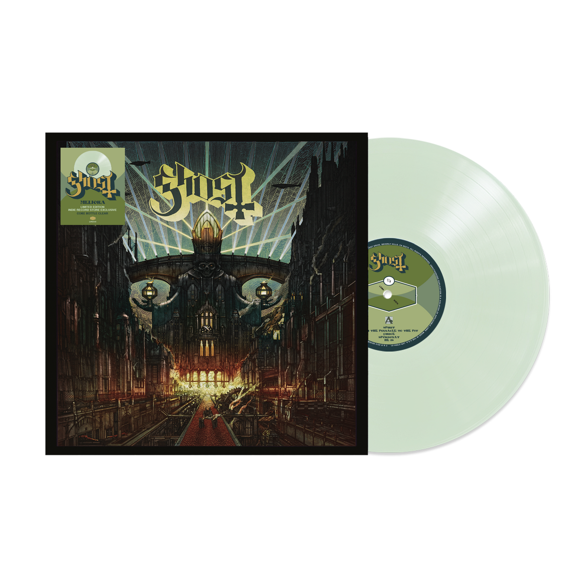 Ghost - Meliora LP (Indie Exclusive Coke Bottle Clear Vinyl)