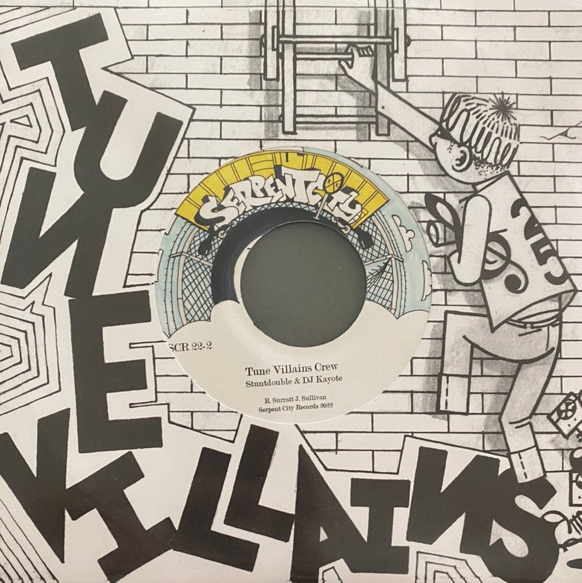 Stuntdouble & DJ Kayote - Tune Villains Crew b/w Where's Your DJ? 7"