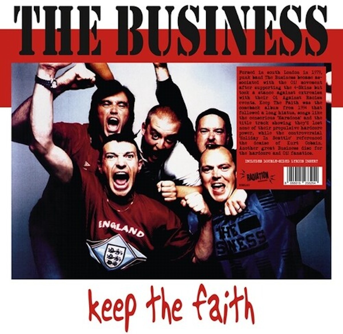 The Business - Keep The Faith LP (Radiation Records Reissue)