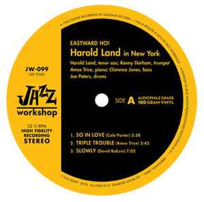 Harold Land - Eastward Ho! LP (180g, Remastered, Stereo, Jazz Workshop)