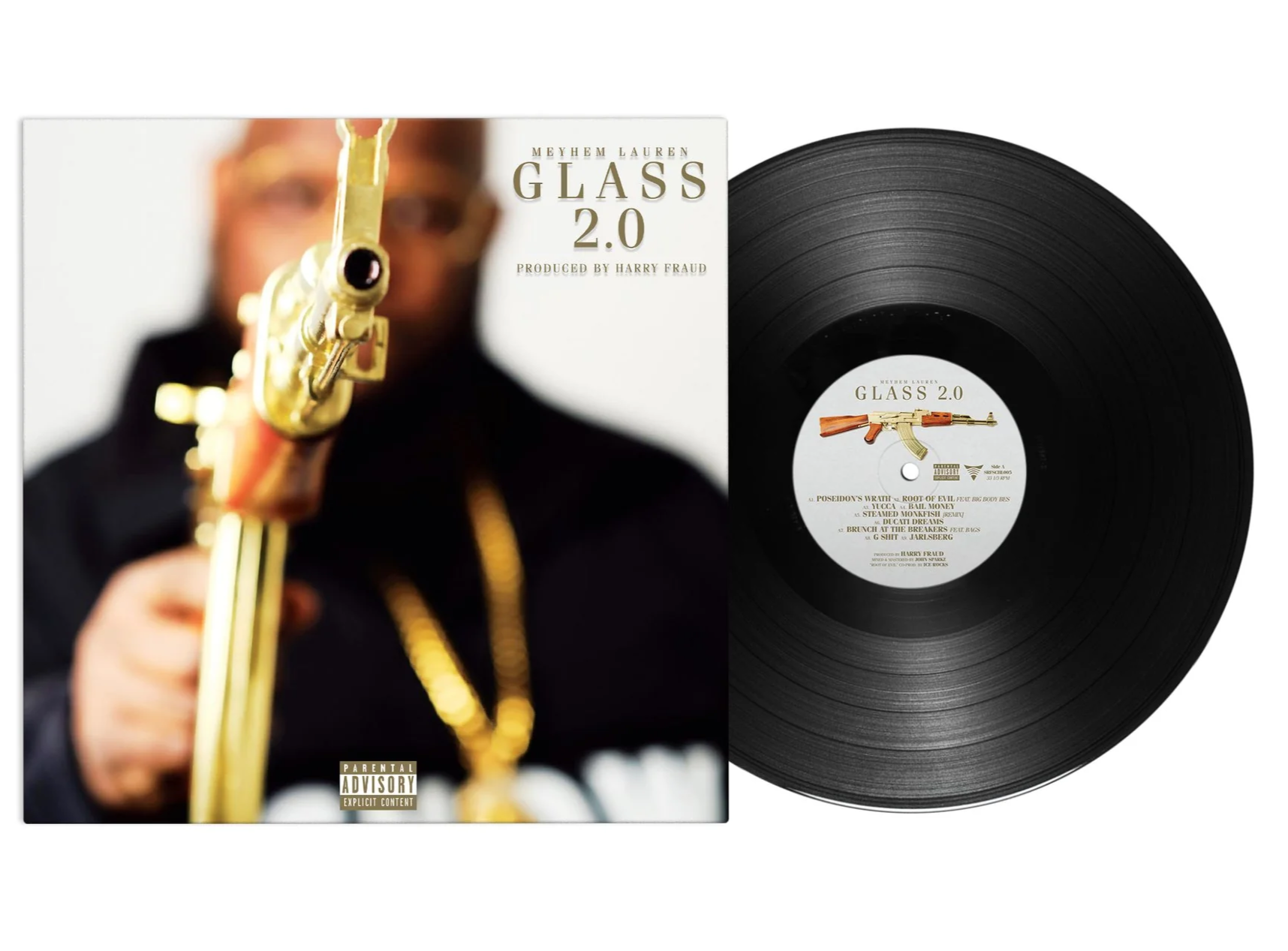 Meyhem Lauren & Harry Fraud - Glass 2.0 LP (Black Vinyl)